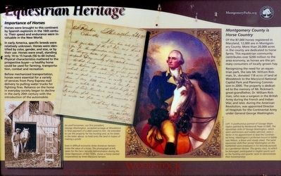 Equestrian Heritage Marker. Click for full size. Equestrian Heritage Marker image. Click for full size.