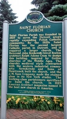 Saint Florian Church / Saint Florian Historic District Marker image. Click for full size.