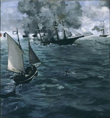 <i>"The Battle of the Kearsarge and the Alabama"</i> image. Click for full size.