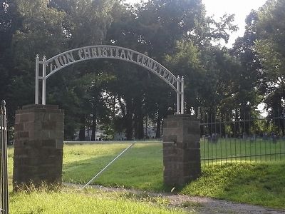 Zion Cemetery Entrance image. Click for full size.