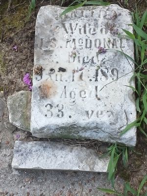 Fallen Stone, Zion Cemetery image. Click for full size.