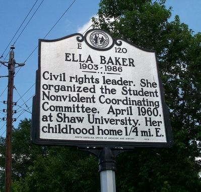 Ella Baker Marker image. Click for full size.