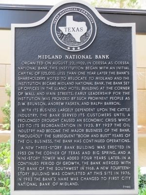 Midland National Bank Marker image. Click for full size.