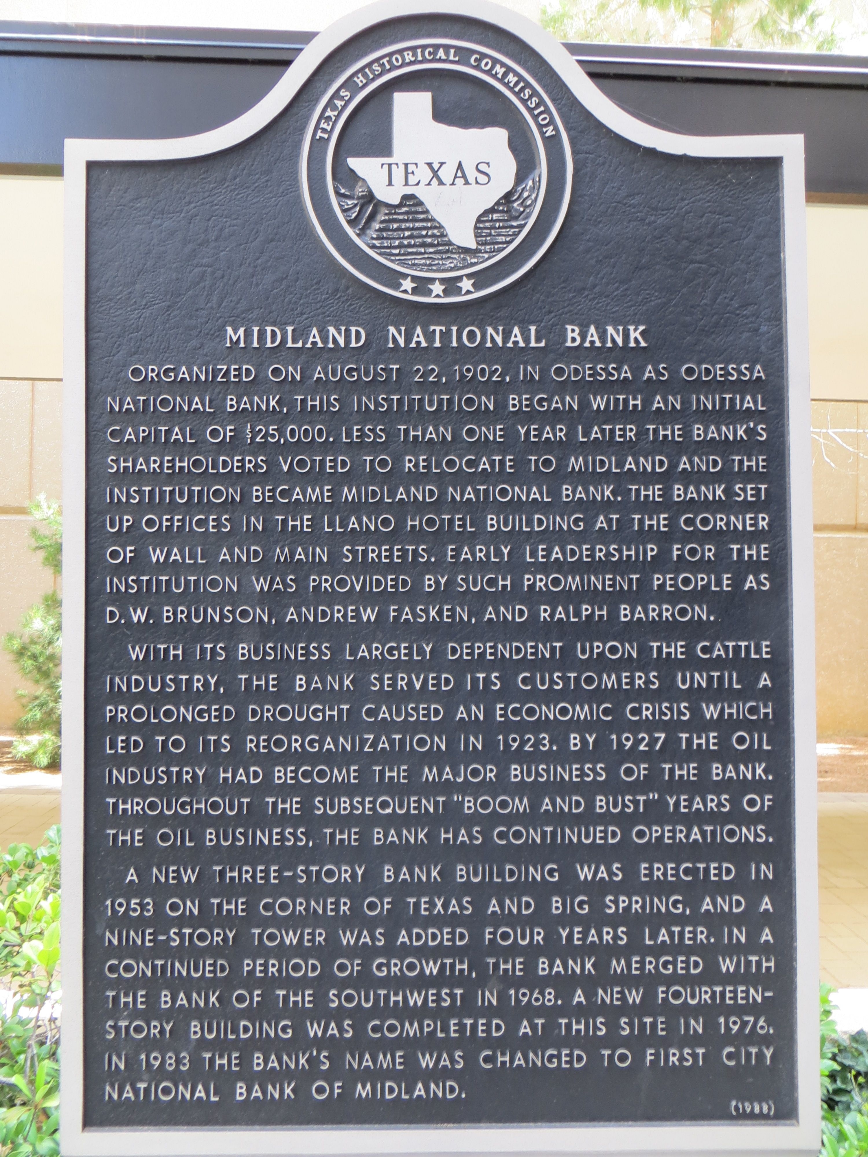 Midland National Bank Marker