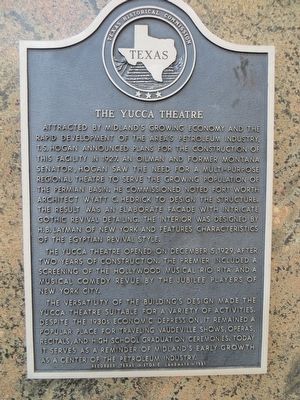 The Yucca Theatre Marker image. Click for full size.