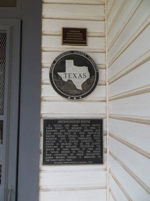 Brown-Dorsey House Marker image. Click for full size.