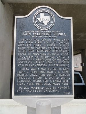 John Valentine Pliska Marker image. Click for full size.