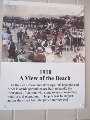 1910, A View of the Beach image. Click for full size.