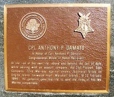 Cpl Anthony P. Damato Marker image. Click for full size.