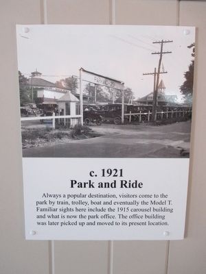 c. 1921, Park and Ride image. Click for full size.