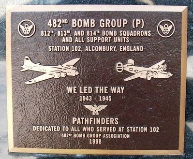 482nd Bomb Group (P) Marker image. Click for full size.