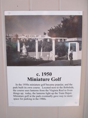 c. 1950, Miniature Golf image. Click for full size.