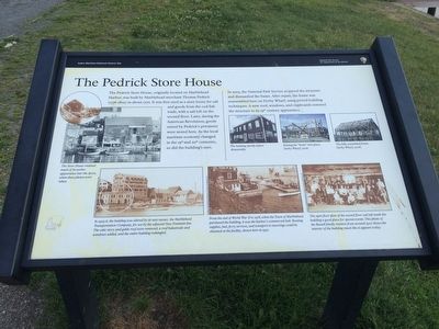 The Pedrick Store House Marker image. Click for full size.