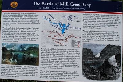 The Battle of Mill Creek Gap Marker image. Click for full size.