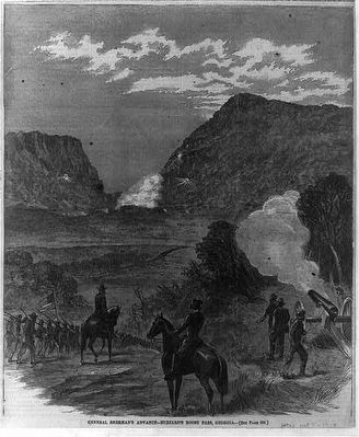General Sherman's advance - Buzzard's Roost Pass, Georgia- Library of Congress image. Click for full size.