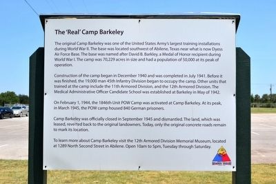 The 'Real' Camp Barkeley Marker image. Click for full size.