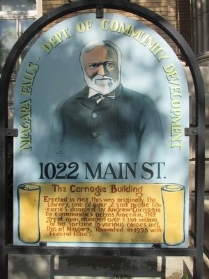 The Carnegie Building Marker. Click for full size. The Carnegie Building Marker image. Click for full size.