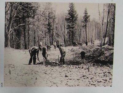 CCC Men Building the Road to the Summit image. Click for full size.