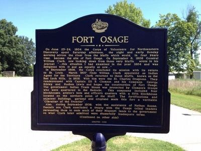 Fort Osage Marker image. Click for full size.