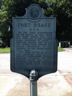 Events at Fort Osage Marker image. Click for full size.