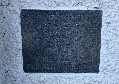 Old church cornerstone. image. Click for full size.