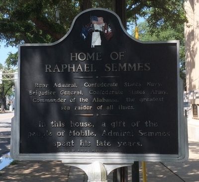 Home of Raphael Semmes Marker image. Click for full size.