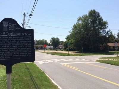 View of marker looking east on Virginia Street. image. Click for full size.