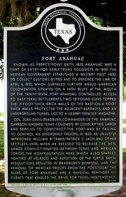 Fort Anahuac Marker image. Click for full size.