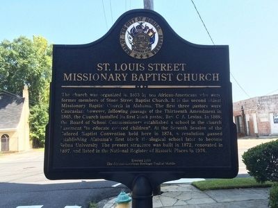 St. Louis Street Missionary Baptist Church Marker image. Click for full size.