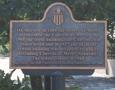 The Convent of Mercy Marker image. Click for full size.