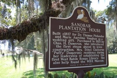 Sandbar Plantation House Marker image. Click for full size.