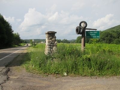 Allegany County Historical Society Seneca Oil Spring Park Sign image. Click for full size.