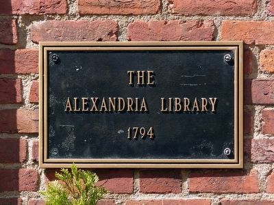 The Alexandria Library 1794. Click for full size. The Alexandria Library 1794 image. Click for full size.