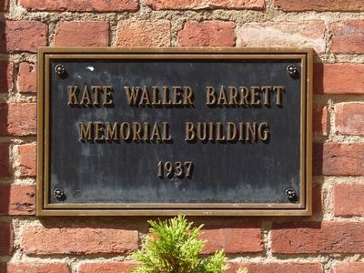Kate Waller Barrett Memorial Building 1937 image. Click for full size.