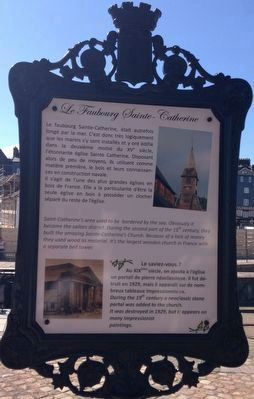 Le Faubourg Saint-Catherine Marker image. Click for full size.