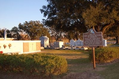 Site of First Acadian Settlers in Louisiana Marker image. Click for full size.