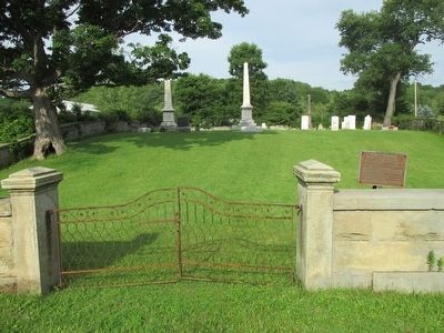 Peter T. Tenbroeck Marker & Cemetery Gate image. Click for full size.