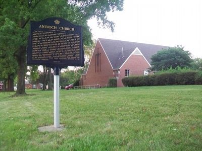 New Antioch Church and Marker image. Click for full size.