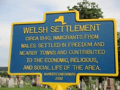 Welsh Settlement Marker image. Click for full size.