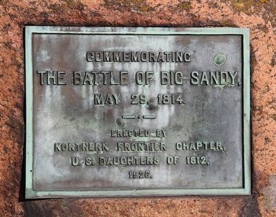 The "other" Battle of Big Sandy Marker image. Click for full size.