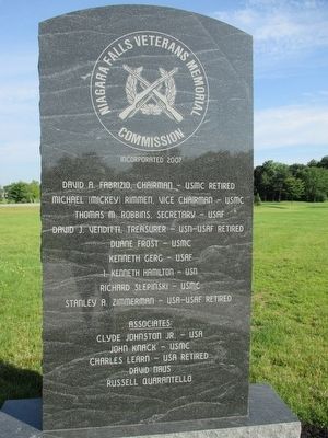Niagara Falls Veterans Memorial Commission Tablet image. Click for full size.