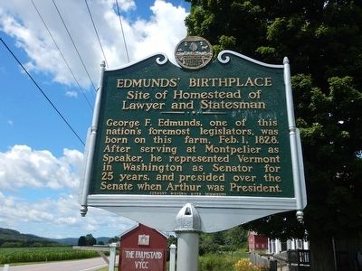 Edmunds' Birthplace Marker image. Click for full size.