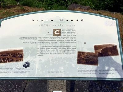 Vista House Marker. Click for full size. Vista House Marker image. Click for full size.