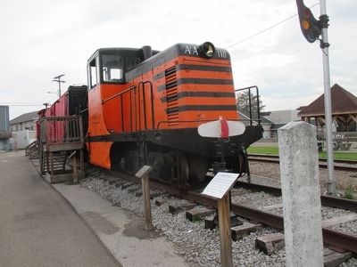 Locomotive #110 & Whistle Post image. Click for full size.