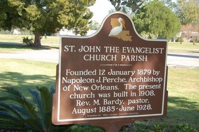 St. John The Evangelist Church Parish Marker image. Click for full size.