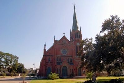 St. John The Evangelist Church and Marker image. Click for full size.