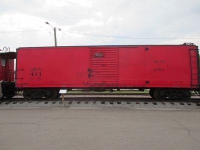 Box Car #411 & Marker image. Click for full size.