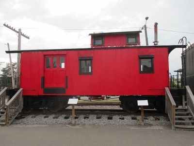 Caboose #303 & Marker image. Click for full size.
