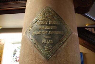 Robert Burns Church Pew Marker image. Click for full size.