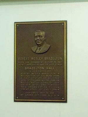 Robert Wesley Brazelton<br>(Located inside the meeting hall) image. Click for full size.